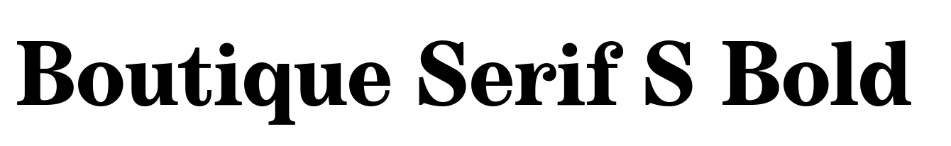 Boutique Serif S Bold